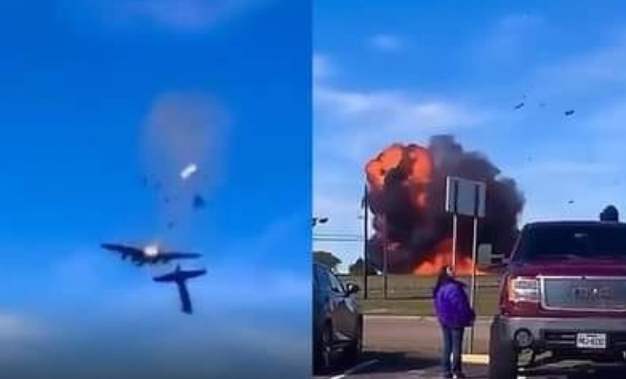 Два самолета се сблъскаха в САЩ по време на авиошоу (ВИДЕО)